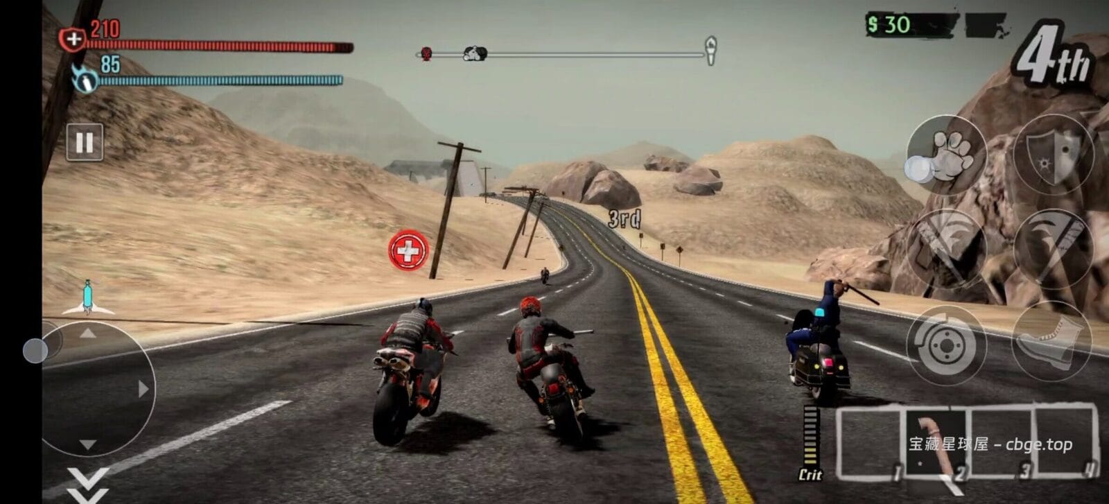 图片[5]-寻找童年《暴力摩托》完美平替？《公路救赎》安卓手机版，冷兵器火拼加肉鸽升级，赛车游戏竟然还能这么硬核开干？-山海之花 - 宝藏星球屋