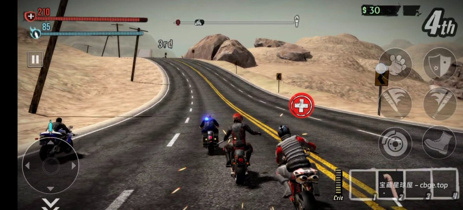 图片[6]-寻找童年《暴力摩托》完美平替？《公路救赎》安卓手机版，冷兵器火拼加肉鸽升级，赛车游戏竟然还能这么硬核开干？-山海之花 - 宝藏星球屋
