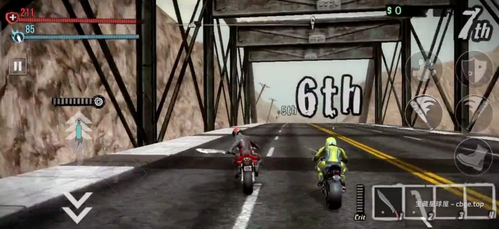图片[8]-寻找童年《暴力摩托》完美平替？《公路救赎》安卓手机版，冷兵器火拼加肉鸽升级，赛车游戏竟然还能这么硬核开干？-山海之花 - 宝藏星球屋