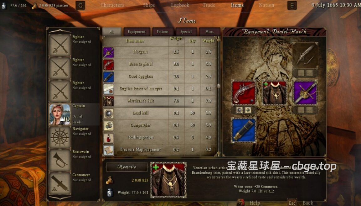 图片[5]-Steam新游《加勒比传奇：海盗时代》17 世纪加勒比海盗 经典海盗 RPG 重制 海陆冒险新体验-山海之花 - 宝藏星球屋