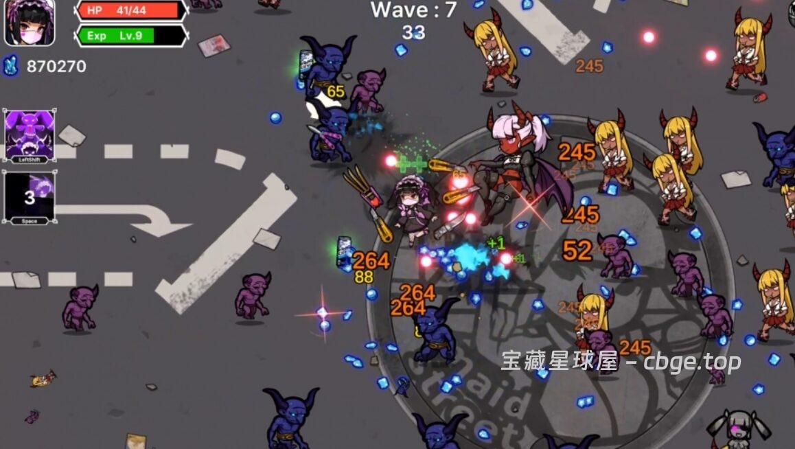 图片[2]-Steam《天使街区女仆大冒险》93% 好评 幸存者类割草射击游戏-山海之花 - 宝藏星球屋