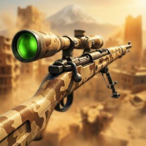 《幽灵狙击手:战争 FPS》v1.1.1 手机MOD版!离线可玩的狙击射击游戏,包含弹道模拟和潜行机制,适合碎片时间完成单人任务