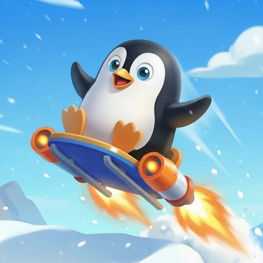 《Sled Surfers - 斜坡冒险》v1.12.1 手机MOD版！单指滑动控制连续变道与跳跃，在高速下冲中精准通过窄门，构成核心挑战循环-山海之花 - 宝藏星球屋