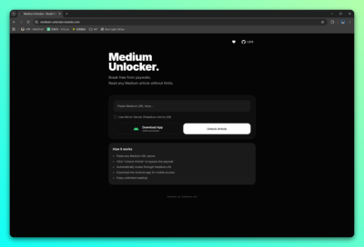 Medium Unlocker 解锁工具:免费阅读 Medium 付费文章并支持-山海之花 - 宝藏星球屋