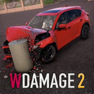 《WDAMAGE 2》v1.0.23 手机MOD版！wPhysics引擎驱动的分解式车辆损毁模拟，碰撞部位可独立变形与脱落，无竞速限制，纯物理沙盒