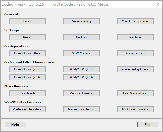 K-Lite Codec Pack Mega 19.8.5 媒体解码器：一站式解 截图