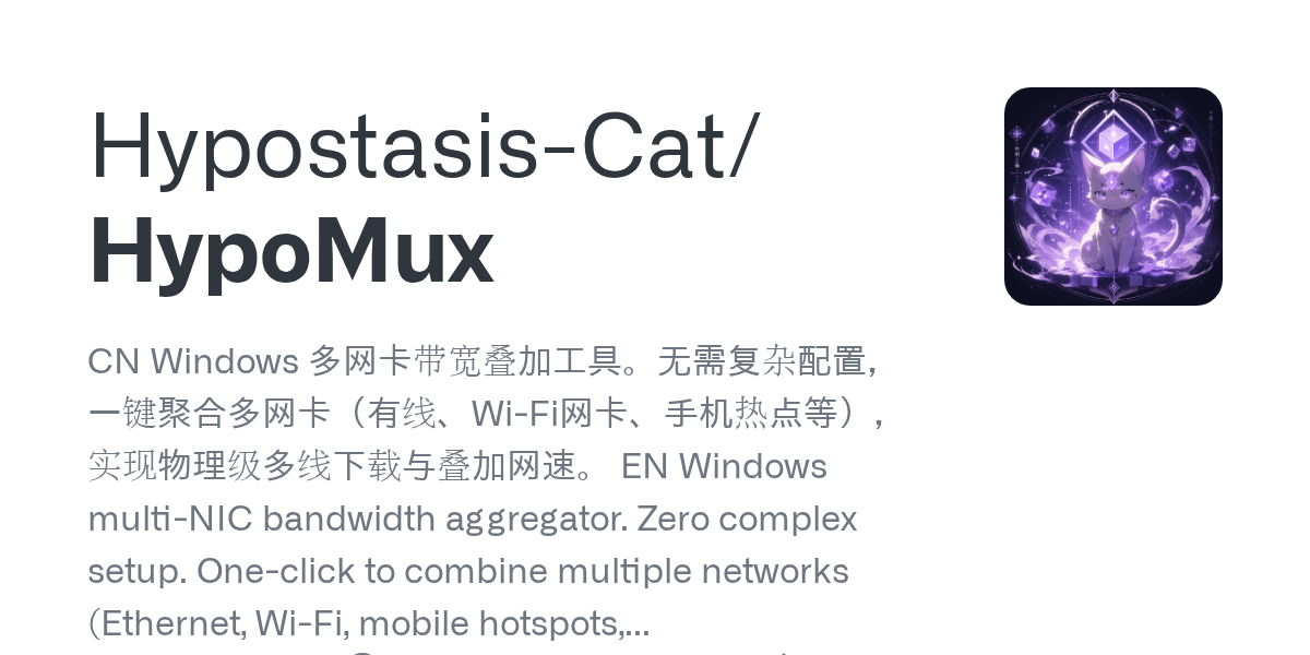 HypoMux v2.5.2 多网卡网速叠加神器，WiFi+网线+手机USB-山海之花 - 宝藏星球屋