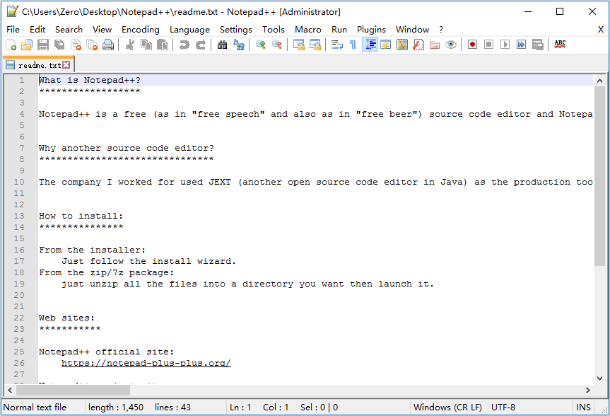 Notepad++ 8.9.7.0 便携版：轻量级代码编辑与多语言开发辅助工具 截图