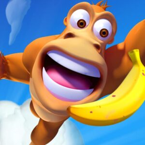 《Banana Kong Blast》v1.0.26 手机MOD版！一款在经典跑酷框架内加入二段跳与冲刺门的动作游戏，可单机离线游玩，无道具收费点