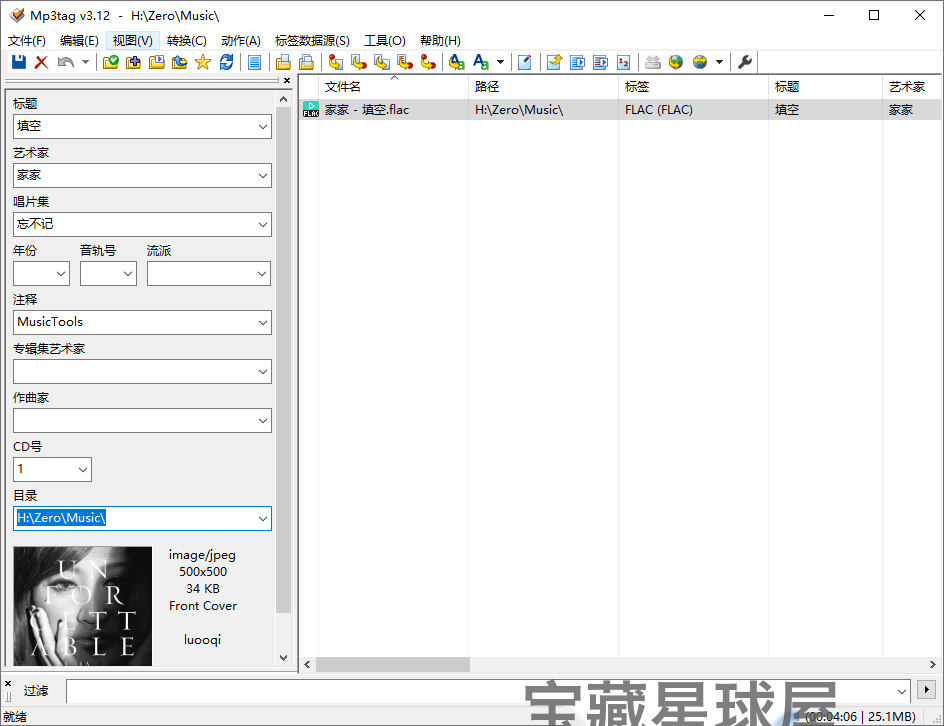 Mp3tag 3.35.1 音频标签编辑器：批量整理音乐元数据与封面的实用工具-山海之花 - 宝藏星球屋
