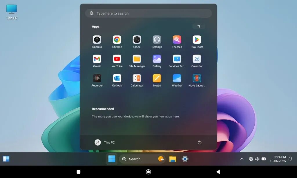 HyperDroid 安卓启动器:在手机桌面还原 Win11 操作体验 截图