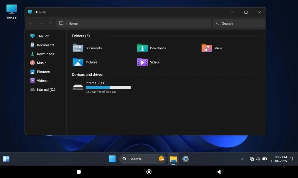 HyperDroid 安卓启动器:在手机桌面还原 Win11 操作体验 截图