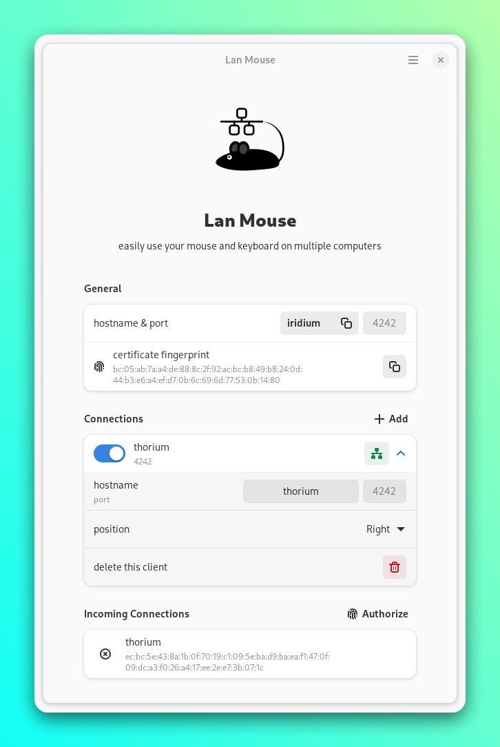 Lan Mouse 鼠标键盘共享：跨平台多设备统一操控的开源方案 截图