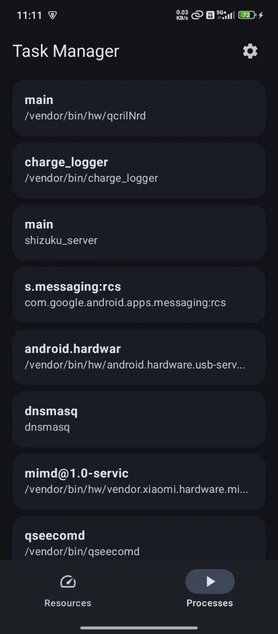TaskManager 手机硬件监控工具:实时查看 CPU 内存与进程管理 截图