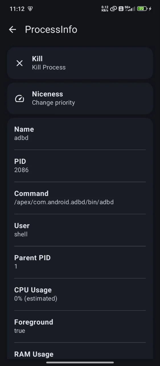 TaskManager 手机硬件监控工具:实时查看 CPU 内存与进程管理 截图