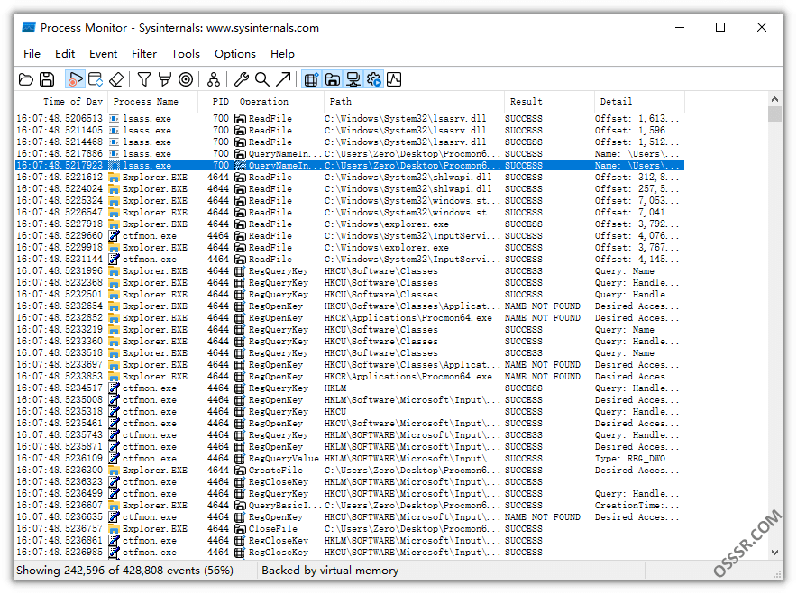 Process Monitor 4.02 绿色版：实时监控系统进程与注册表活动的 截图