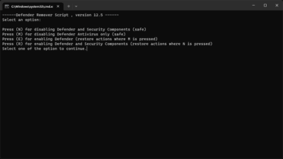 Defender Remover 13.0.0:彻底移除Windows Defe-山海之花 - 宝藏星球屋