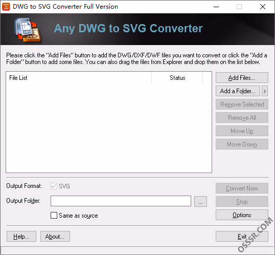 Any DWG to SVG Converter 2027 便携版:CAD 图纸-山海之花 - 宝藏星球屋