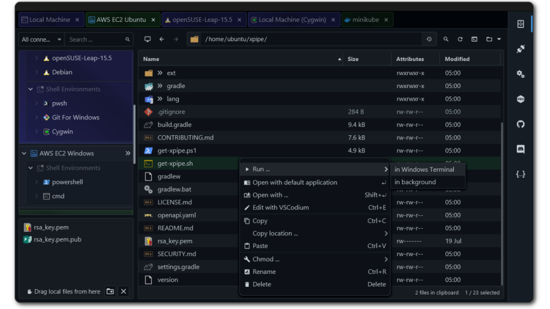 XPipe 万能终端管理工具：整合 SSH、Docker 与 Kubernete 截图