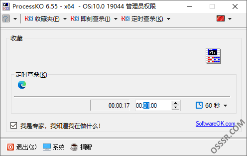 ProcessKO 6.55 便携版：快速终结顽固进程的系统维护工具 截图