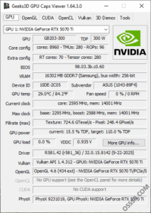 GPU Caps Viewer 1.64.3 绿色版:显卡信息检测与性能基准测试-山海之花 - 宝藏星球屋