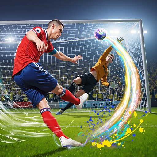 《Soccer Legend - 足球传奇》v0.1.93 手机MOD版！滑动操控加装备属性叠加，在3分钟单场比赛中完成快速攻防，适合碎片化时间游玩-山海之花 - 宝藏星球屋