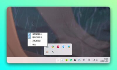 剪贴板净化器：自动清理复制文本的轻量托盘工具-山海之花 - 宝藏星球屋