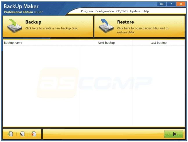 ASCOMP BackUp Maker Pro 备份软件:自动定时备份文件与文件 截图