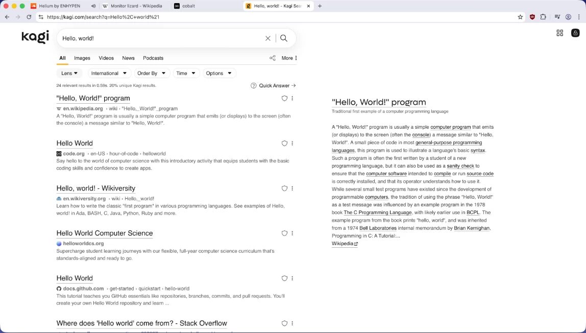 Helium 浏览器 v0.14.9.1 绿色版：注重隐私的 Chromium  截图