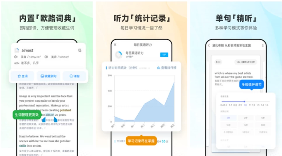 每日英语听力会员版：精听细读提升英语听力水平 截图