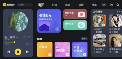 酷我音乐车机版 v7.6.2.21：支持竖屏与VIP播放的安卓音乐绿化工具-山海之花 - 宝藏星球屋