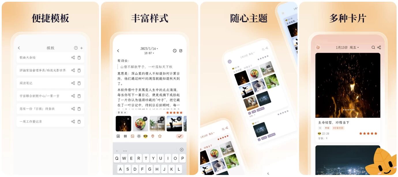 一叶日记 v3.2.0 会员版:记录生活点滴的随身日记本-山海之花 - 宝藏星球屋
