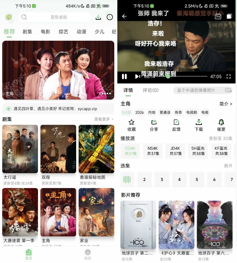 四叶草播放器：影视聚合与纯净观影辅助工具-山海之花 - 宝藏星球屋