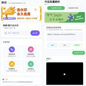 净印去水印 v2.9.2：一键清除短视频与图片水印的实用工具-山海之花 - 宝藏星球屋