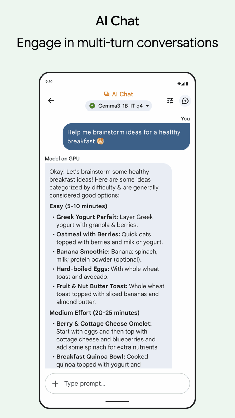 Google AI Edge Gallery 本地模型体验工具：无需联网的端侧  截图