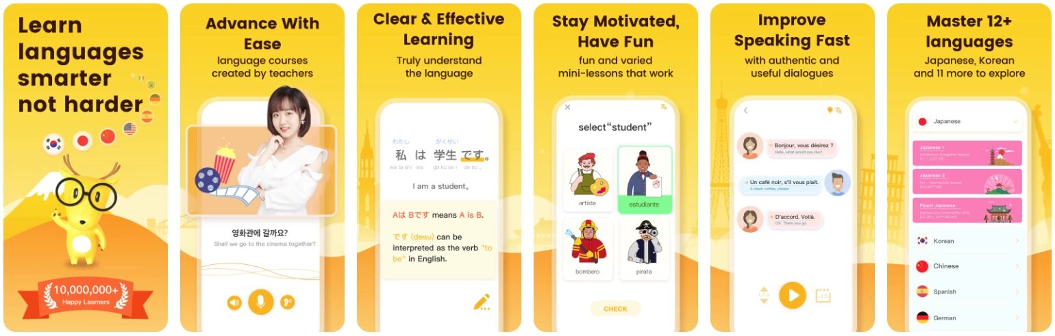 LingoDeer 鹿老师说外语:多语种学习与复习巩固工具 截图
