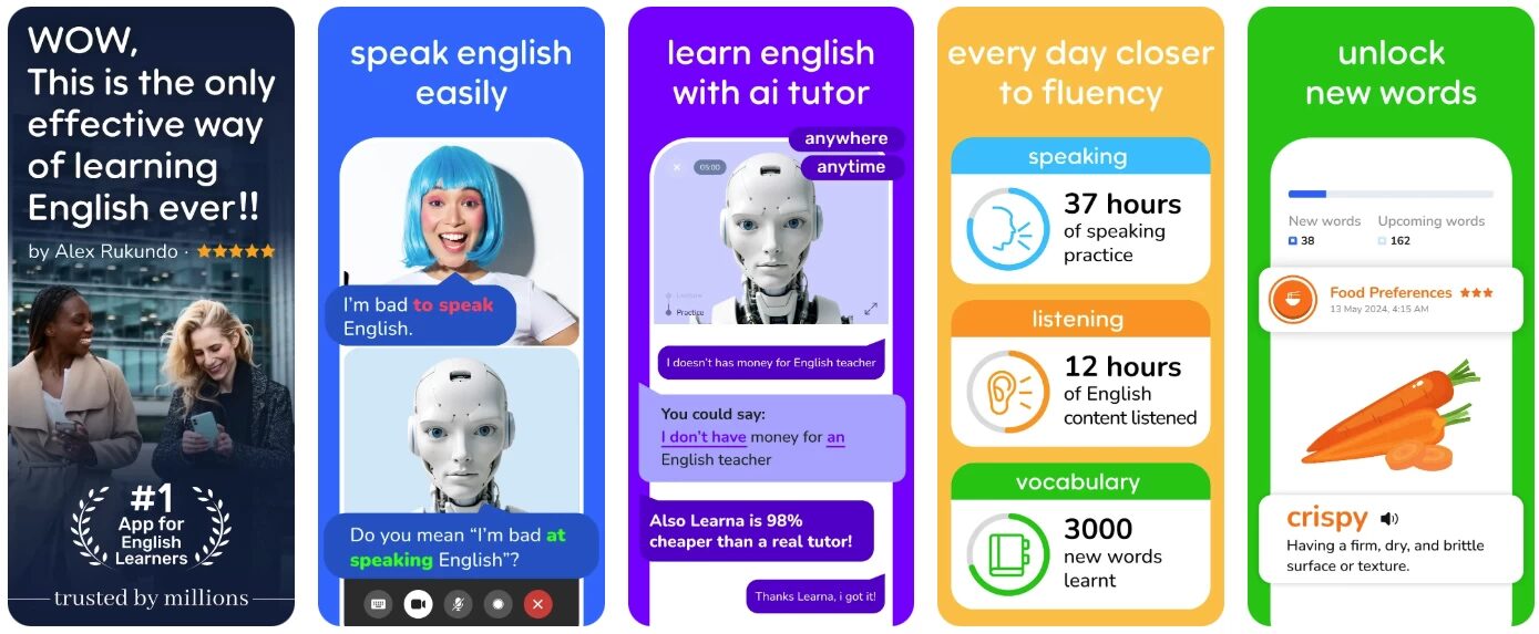 Learna 开口学英语:通过智能对话训练提升口语流利度的英语学习工具-山海之花 - 宝藏星球屋
