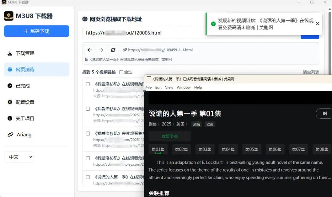 M3U8-DL 开源视频批量下载工具:多线程抓取与边下边播一体方案-山海之花 - 宝藏星球屋