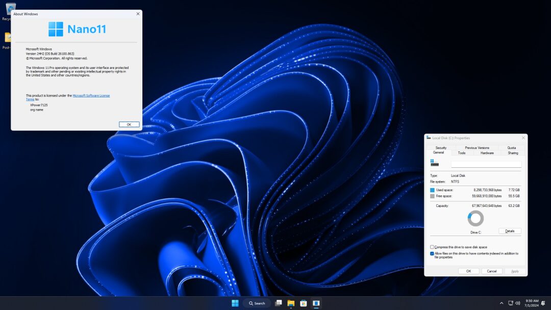 nano11 24H2：低配电脑也能流畅运行的 Win11 精简版-山海之花 - 宝藏星球屋