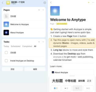 Anytype 笔记便签：本地优先的数字信息管理工具-山海之花 - 宝藏星球屋