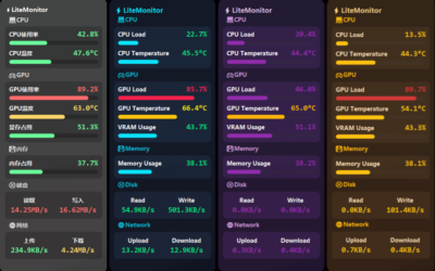 LiteMonitor 桌面硬件监控：轻量开源实时监测系统状态-山海之花 - 宝藏星球屋