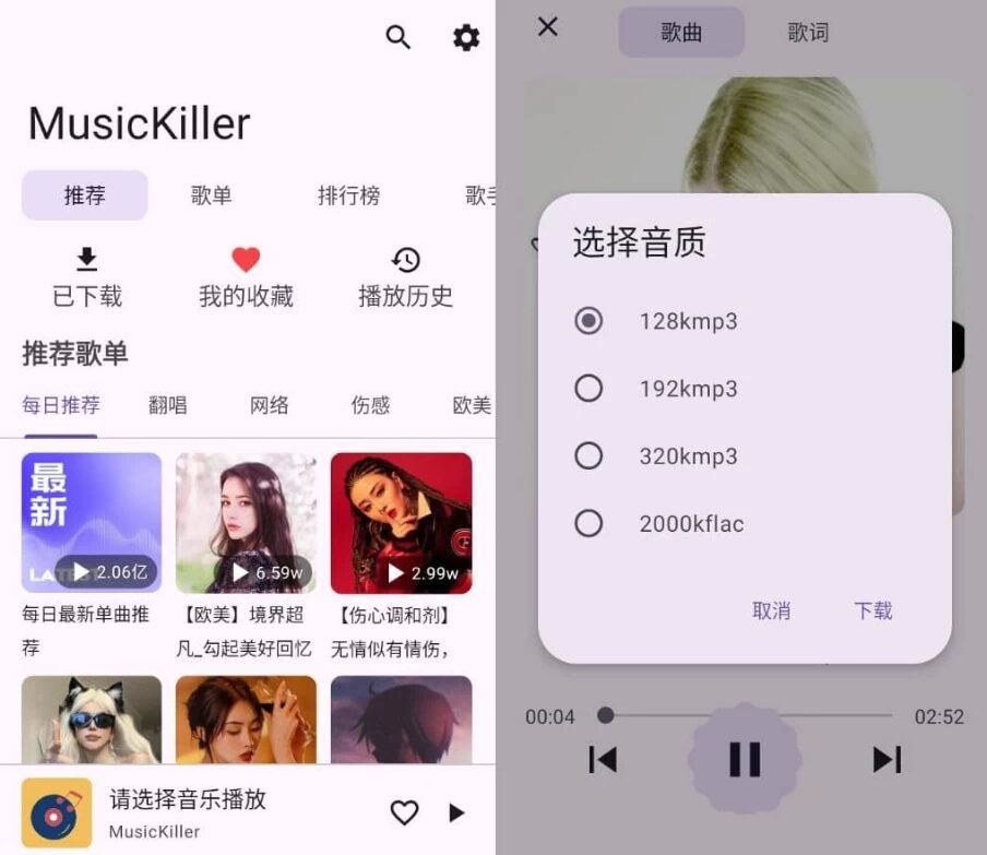 MusicKiller 音乐终结者：聚合多平台音源的无损音乐下载与播放工具-山海之花 - 宝藏星球屋