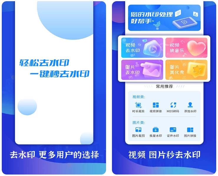 轻松去水印 v3.3.4 会员版：一站式视频去水印与创意编辑工具 截图