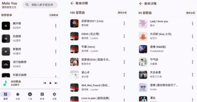 Melo You 音乐播放器：聚合多平台曲库与无损下载的本地播放方案-山海之花 - 宝藏星球屋