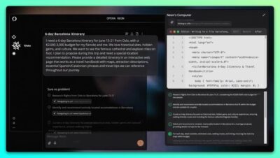 Opera Neon 概念浏览器：用对话指令驱动 AI 完成研究与创作-山海之花 - 宝藏星球屋