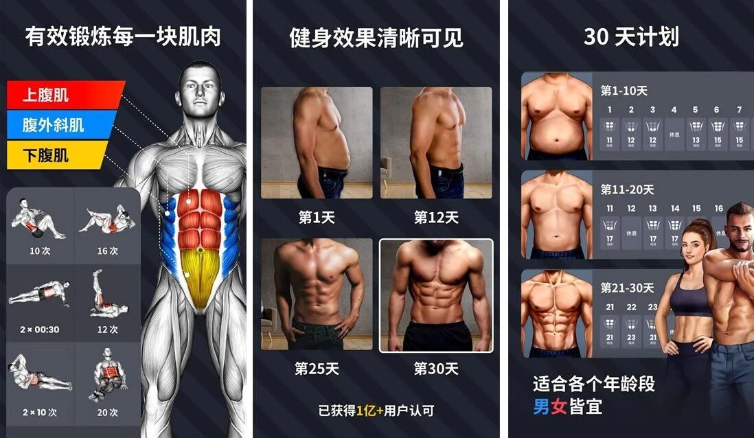 Six Pack in 30 Days:制定腹肌训练计划并追踪进度 截图
