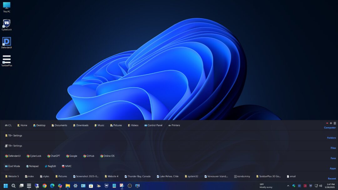 TaskbarPlus 任务栏增强工具：为 Windows 用户打造高效桌面收纳-山海之花 - 宝藏星球屋