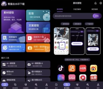 熊猫去水印 v1.0.4：一站式图片与视频素材处理工具-山海之花 - 宝藏星球屋