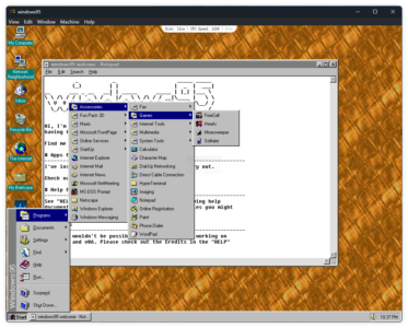 Win95 重生版：在电脑上完整重温经典 Windows 95 系统的怀旧工具-山海之花 - 宝藏星球屋
