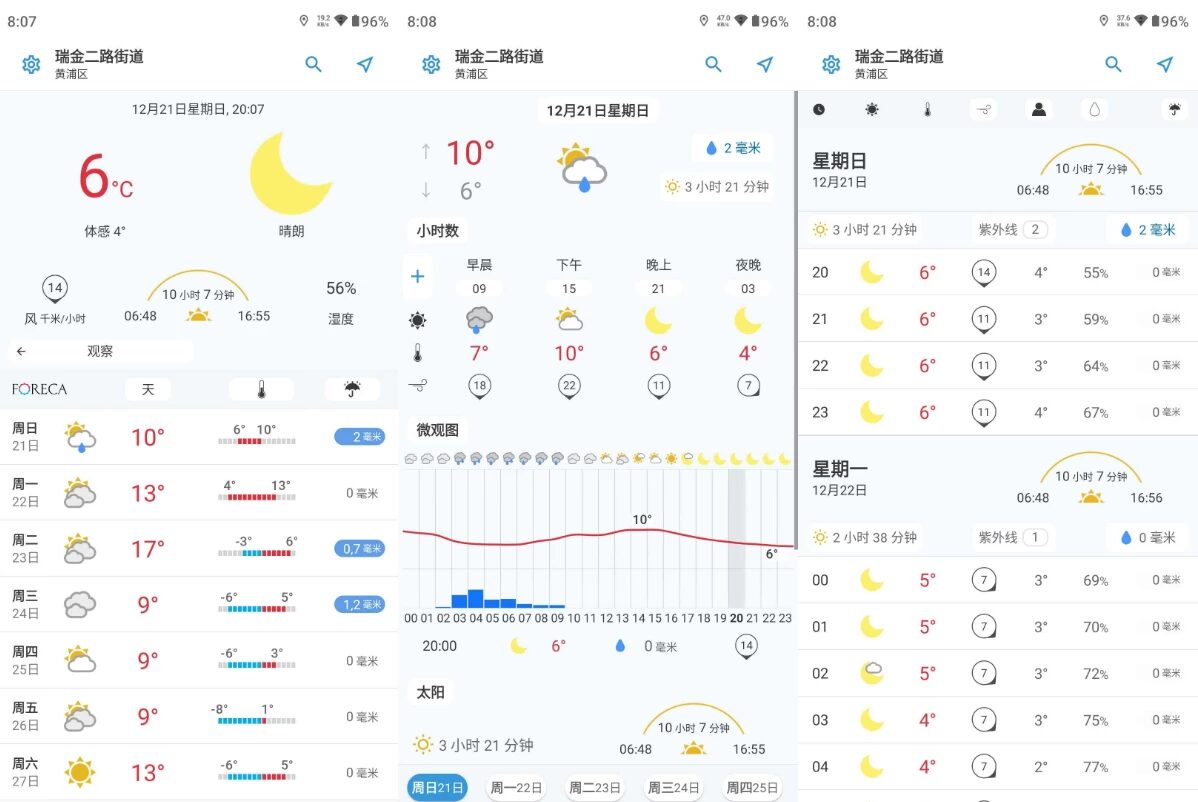 Foreca 天气预报：提供全球精准天气数据与实时气象查询服务 截图